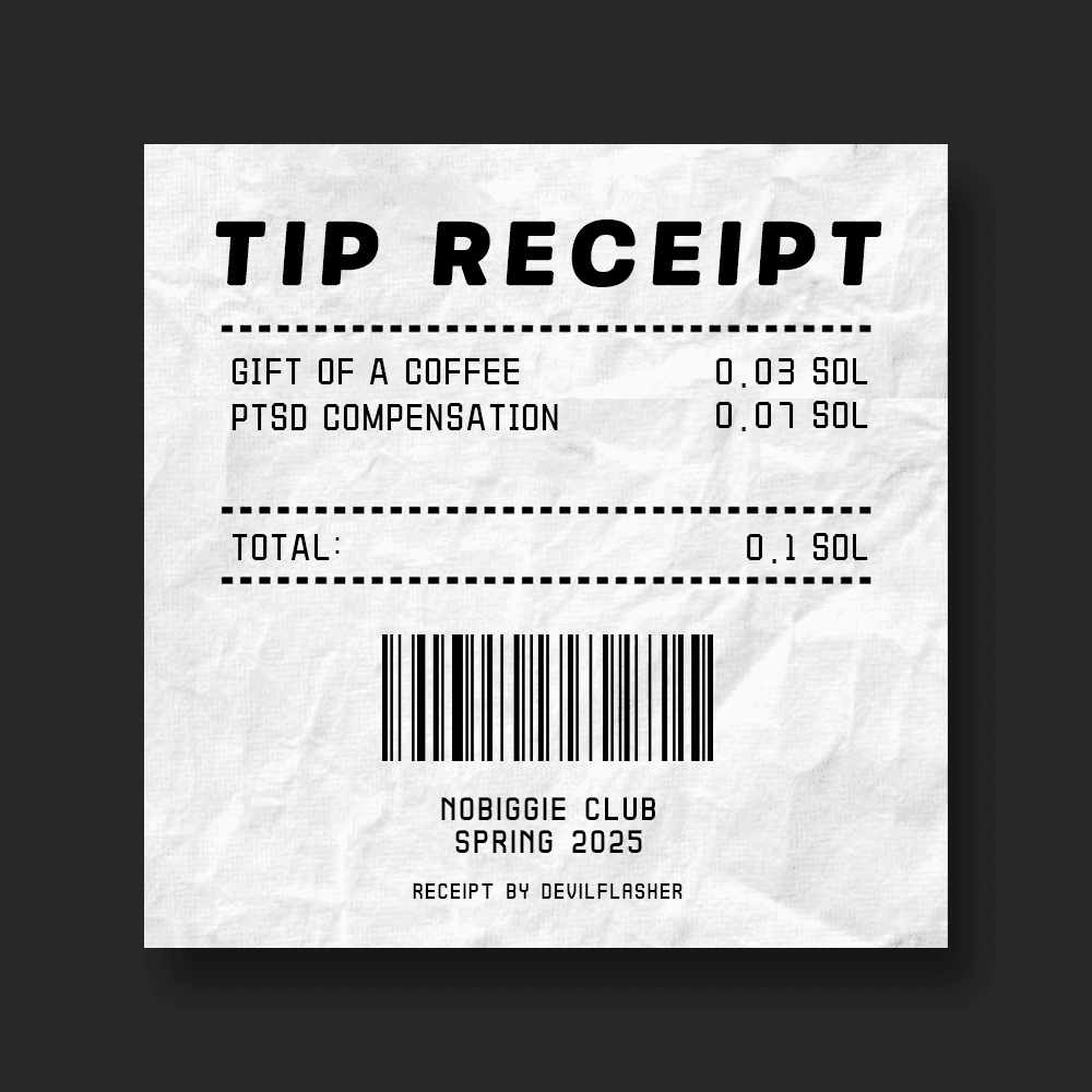 TIP RECEIPT NFT